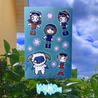 Image 1 of every snowflake's different sticker sheet