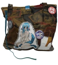 Image 2 of DFK X EVANGELICAL FIELDS | LEATHER-SCRAP-BAG/001 "CYANOSIS"