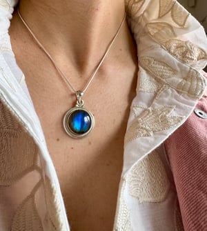 Image of Pendentif labradorite blond jsuzh