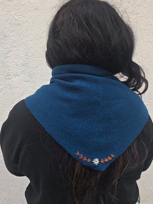 Pañuelo de lana bordado