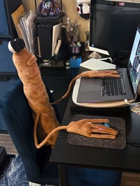 Image 2 of Large Marcus the Worm Minky Plushie