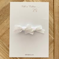 Double Glittery Bow clip