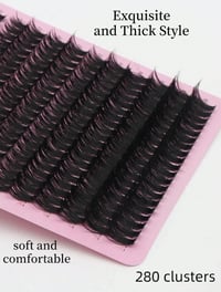 Image 5 of KIT EXTENSION DE CILS - Vison de grande capacité de 2 boîtes - 60D Curl 0,31 pouces-0,63 pouces 