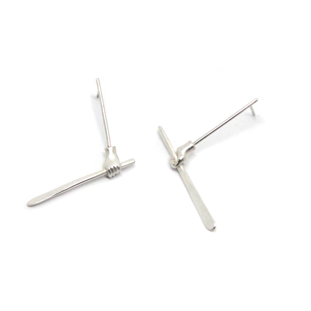 Image of LITTLE HAND EAR RINGS
