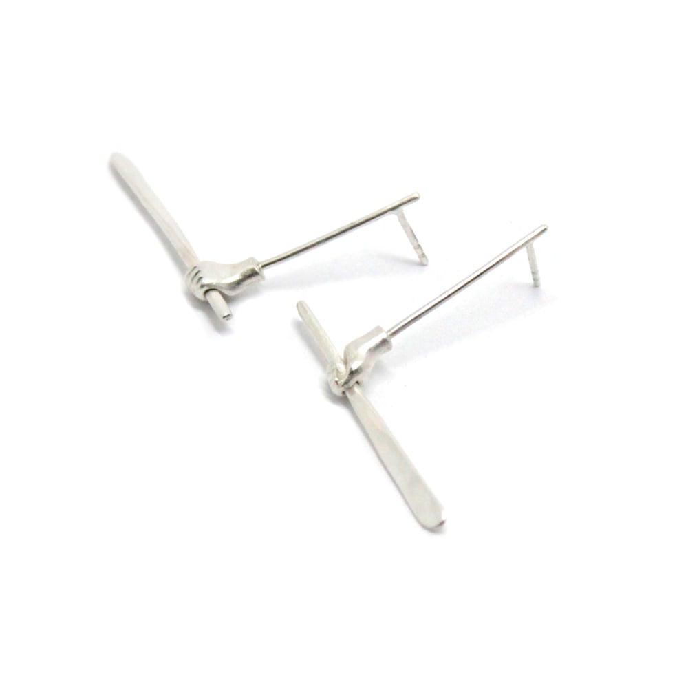 Image of LITTLE HAND EAR RINGS