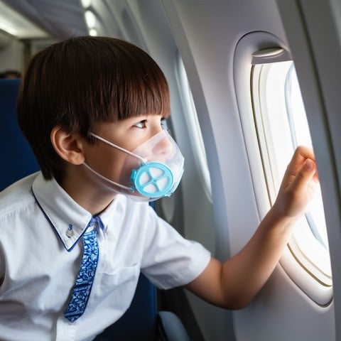 Image of Children's Reusable Mask Set- Blue | Pink 