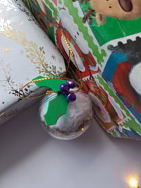 Image 4 of Christmas pudding zero waste bauble decorations