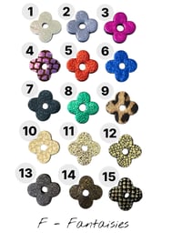 Image 10 of Les interchangeables - Fleur Joia - 46 COLORIS AU CHOIX - CUIR ET PAILLETTES 
