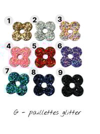 Image 11 of Les interchangeables - Fleur Joia - 46 COLORIS AU CHOIX - CUIR ET PAILLETTES 