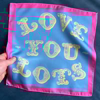 Image 1 of Love You Lots Silk Pocket Square