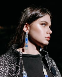 Image 2 of ORECCHINI LUNGHI FORESTA