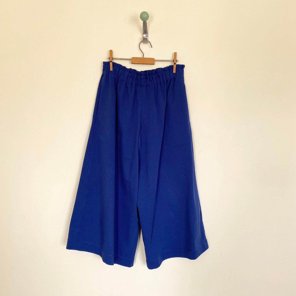 Image of 8oz Organic Cotton Twill Wide Leg Trousers