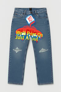 Image 1 of Lee Clay&Co Printed Denim Trousers