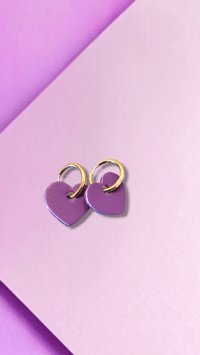 Image 3 of  Les interchangeables - COEUR LOVE - 46 COLORIS AU CHOIX - CUIR ET PAILLETTES 