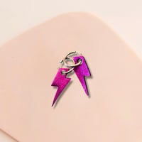 Image 1 of Les interchangeables - ECLAIR ZEBRA - 46 COLORIS AU CHOIX - CUIR ET PAILLETTES 