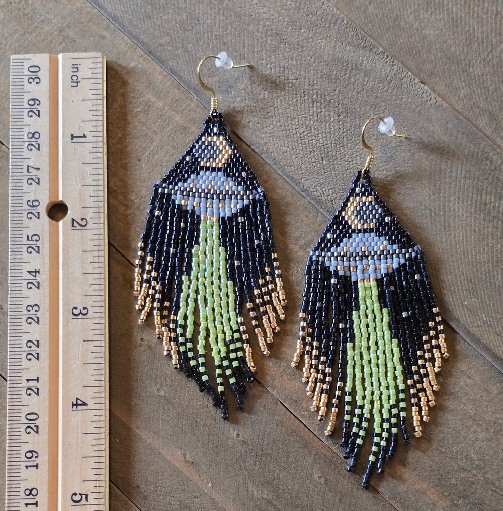 Image of The Truth is Out There UFO Earrings 