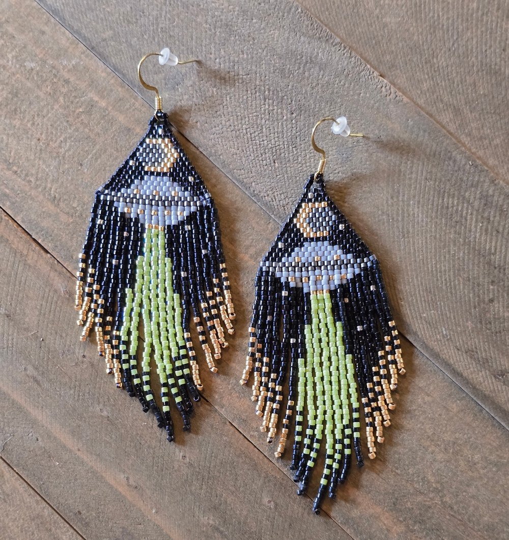 Image of The Truth is Out There UFO Earrings 