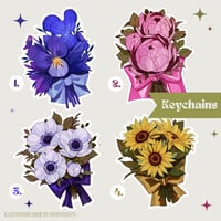 Flower Bouquet Keychains