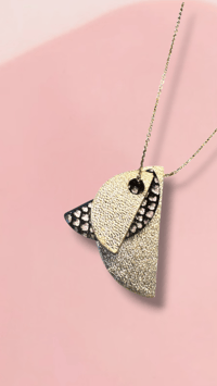 Image 2 of Les interchangeables - DEMI LUNE (PETIT) - 46 COLORIS AU CHOIX - CUIR ET PAILLETTES 