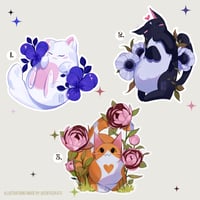 Flower Cats vinyl stickers