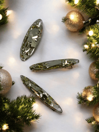 Image 1 of Trio of Sparkly Tinsel Hairclips