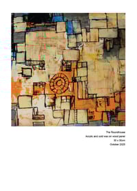 Image 3 of "The Roundhouse" - Original painting on mounted wooden panel. By Alan C. Martin