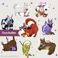 Image 1 of Baldur's Kitties Keychains | Baldur's Gate 3
