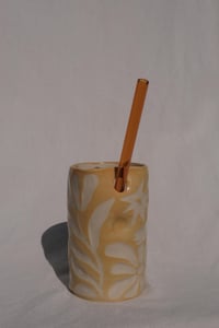 Image 4 of The SoulShine Co. Grip Straw Cup - Melted Butter