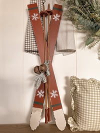 Image 1 of Traditional Wooden Skiis