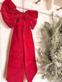 Image 1 of Red Velvet Bow