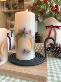 Image 4 of Christmas Pillar Candles ( Set or Singles )