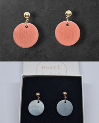 Image 1 of Brushed bronze / indigo discs