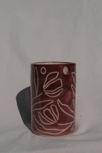 Image 8 of The SoulShine Co. Grip Straw Cup - Sangria Flora Adora