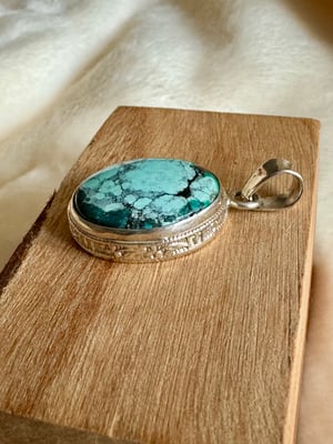 Image of Pendentif turquoise du Tibet réf.jggj