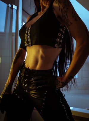 Image of Toxic Vision All Black Everything crop top TWO OF A KIND