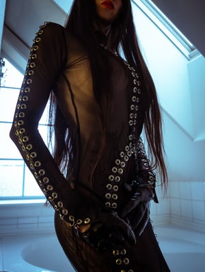 Image of Toxic Vision All Black Everything mesh maxi dress TWO OF A KIND