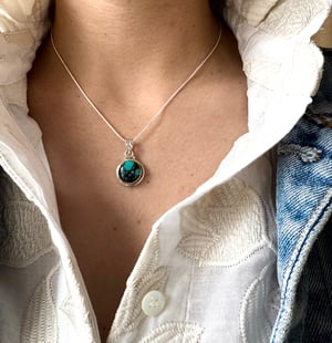 Image of Pendentif turquoise du Tibet jenfn