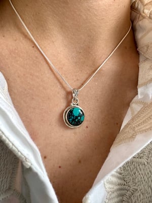 Image of Pendentif turquoise du Tibet jenfn