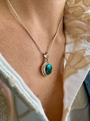 Image of Pendentif turquoise du Tibet jenfn