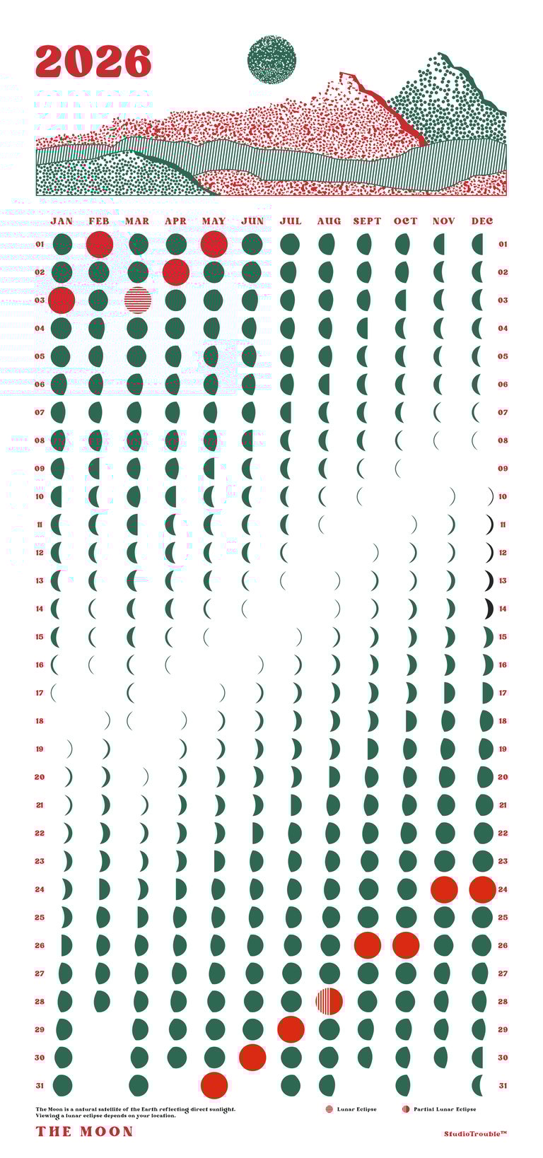 MOON CALENDAR 2026 – Calder Edition Image 2