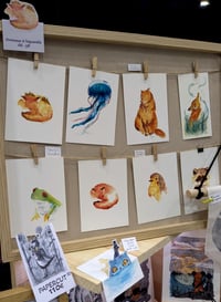 Image 1 of - PRINT - </br> Animaux à l'aquarelle </br> <FONT size="4pt">12x18cm</FONT>