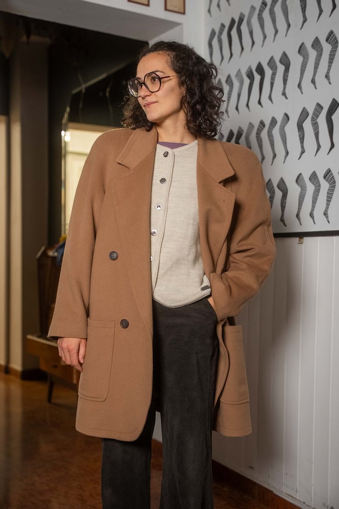 Image of Cappotto Les Copain cammello