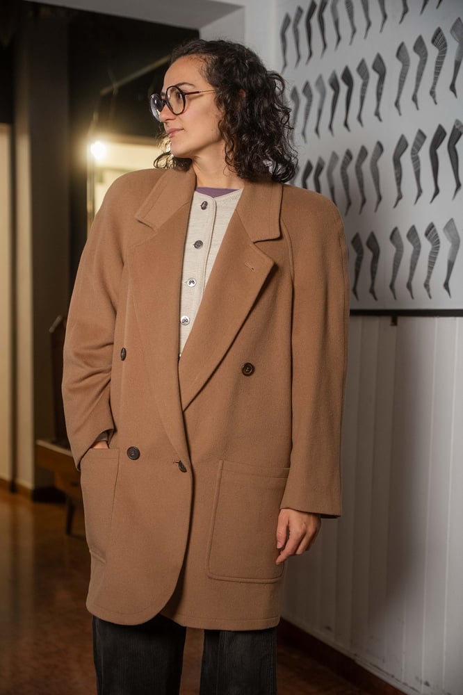 Image of Cappotto Les Copain cammello