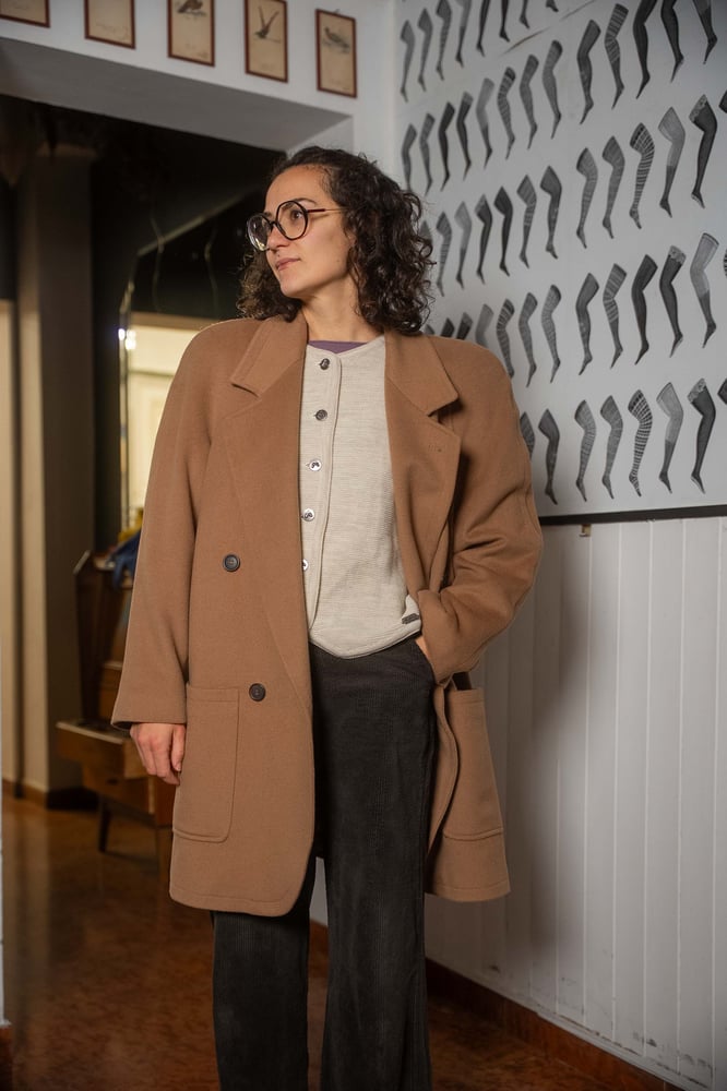 Image of Cappotto Les Copain cammello