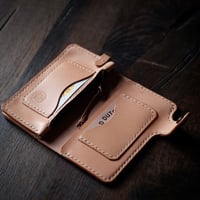 Image 3 of Bläck Tattoo X Old Dutch Leatherworks - Wallenberg biker Wallet (lucky horseshoe)