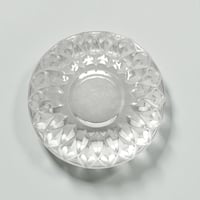 Image 9 of Coupelles - ramequins ancien en verre pressé - motif de losanges - vintage 1970