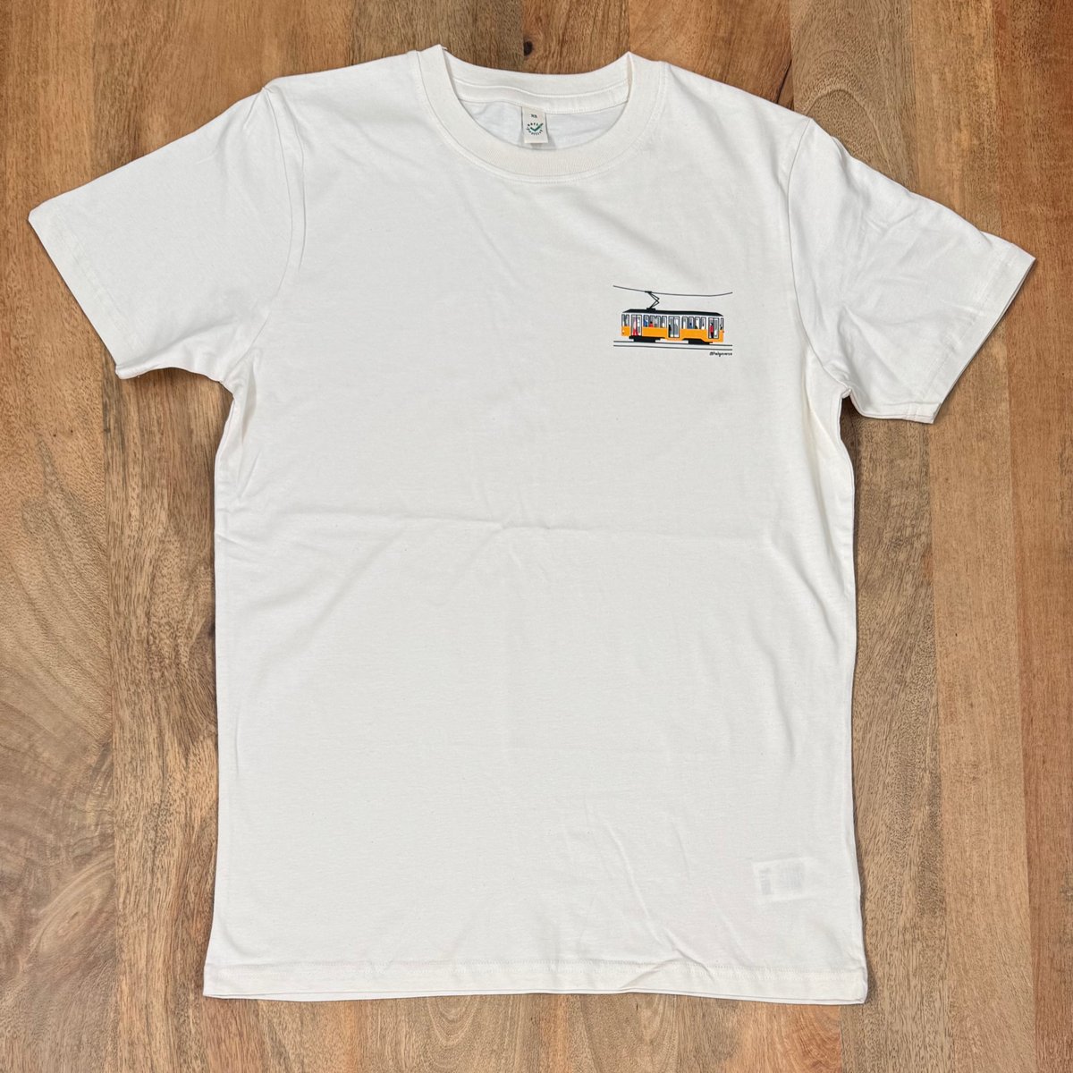 Image of T-Shirt Unisex | Tram piccolo in alto a sinistra