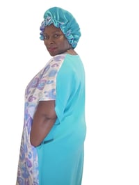 Image 3 of Multicolor-I Am Resilient Muumuu Purple/Blue 