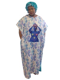 Image 2 of Multicolor-I Am Resilient Muumuu Purple/Blue 