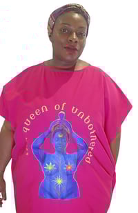 Image 1 of Queen of Unbothered Muumuu w/ matching Headband